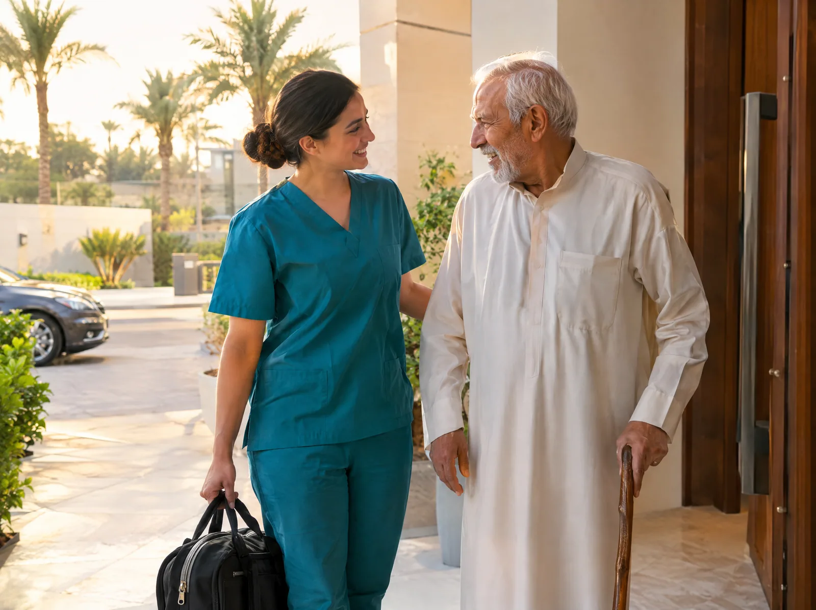 Home healthcare visit in Dubai